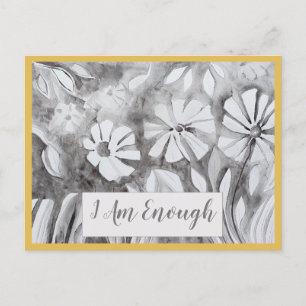 Postale Citation Inspirationnelle Je SUIS SUFFISANT Carte
