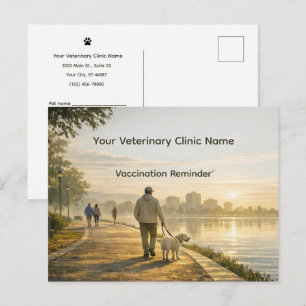 Postale Clinique Vétérinaire Rappel de Vaccination Carte P