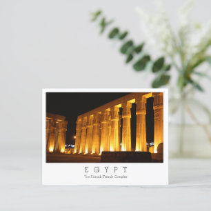 Postale Complexe du temple de Karnak, Egypte, Carte postal