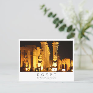 Postale Complexe du temple de Karnak, Egypte, Carte postal