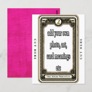 Postale Concevoir La Carte Tarot Haute Prêtesse