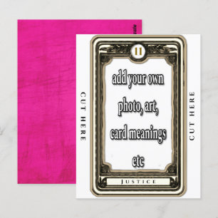 Postale Concevoir La Carte Tarot Justice