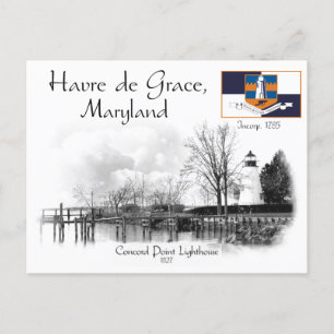 POSTALE CONCORD POINT LIGHTHOUSE - MARYLAND - CARTE POSTAL