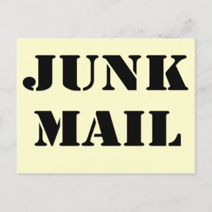 Postale Courrier indésirable, courrier postal et carte de 