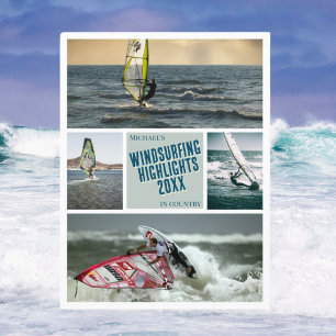 Postale Créez votre propre photo de planche à voile Carte 