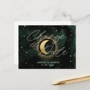 Postale Crescent Céleste Lune Modifier La Date Carte Posta