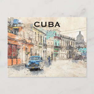 Postale Cuba Havana Tourisme Vintage voyage Ajouter Carte 