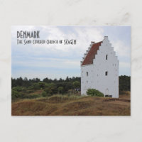Danemark, Skagen Église Recouverte de Sable Carte 
