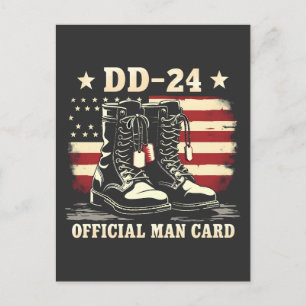 Postale DD 24 Carte d'homme officielle Drapeau de la journ