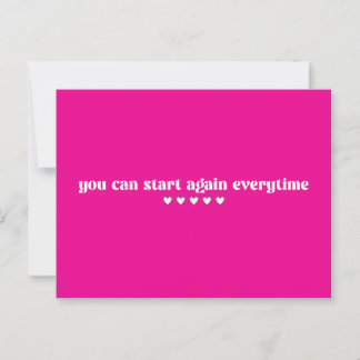 Postale Démarrer à nouveau la carte