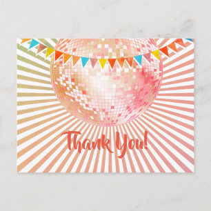 Postale discothèque, parties scintillant, danse, carte de