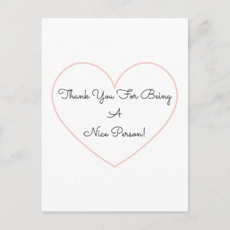 Postale Doux Merci D'être Une Personne Gentille Carte De C