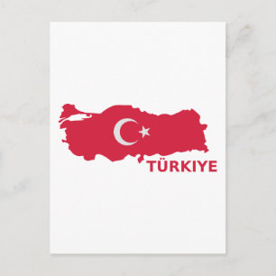 Postale Drapeau de la carte de Turquie Türkiye