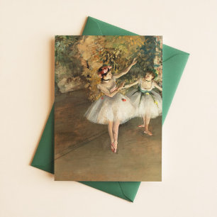 Postale Edgar Degas Deux danseurs sur la carte d'art de ba