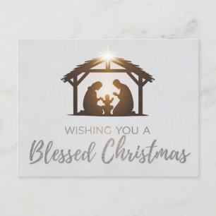 Postale Elégante crèche Carte de Noël