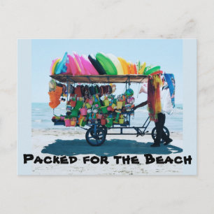 Postale Emballé pour la carte de poste de plage