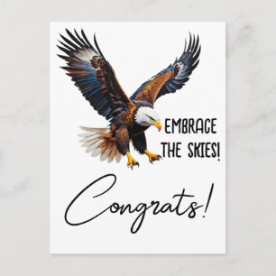 Postale Embrassez le ciel ! Carte de graduation inspirante