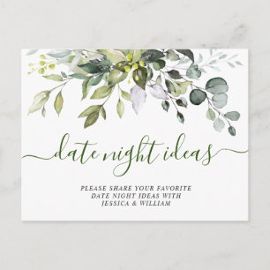 Postale Eucalyptus Fête des mariées Date Carte d'Idée de n