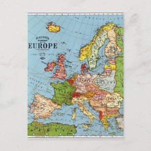 Postale Europe vintage Carte générale du XXe siècle