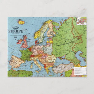 Postale Europe vintage Carte générale du XXe siècle
