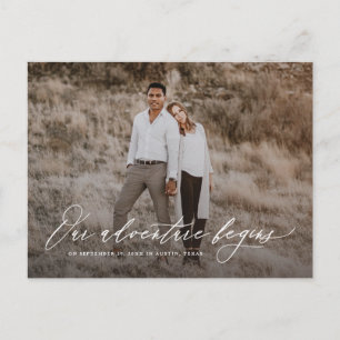 Postale Faire-part Aventure suivante Enregistrer la date Carte postal