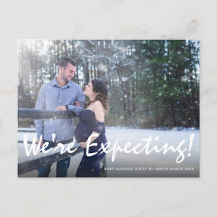 Postale Faire-part Carte d'annonce de grossesse avec photo