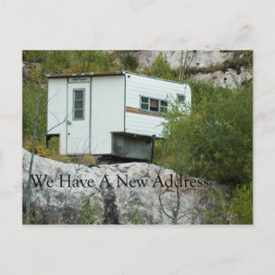 Postale Faire-part Carte de changement d'adresse amusante - Camper lo