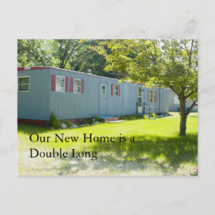 Postale Faire-part Carte de changement d'adresse : Double Long