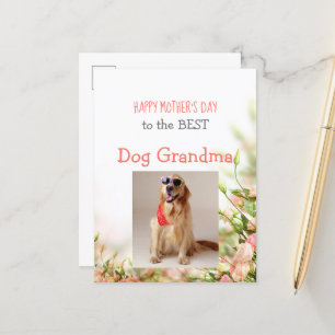 Postale Faire-part Carte de fête des mères de chien à grand-mère chie