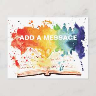 Postale Faire-part Carte de lancement de livre personnalisable