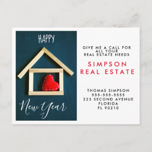 Postale Faire-part Carte de recommandation de l'agence immobilière Ho