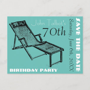 Postale Faire-part Carte de rétention pour fête d'anniversaire 70 ans