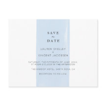 Carte de sauvegarde de mariage à l'aquarelle simpl