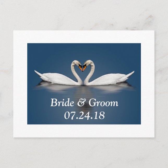 Postale Faire-part Carte de sauvegarde des dates de mariage Couple de (Devant)