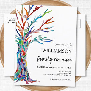 Postale Faire-part Carte de vœux d'invitation pour réunion de famille