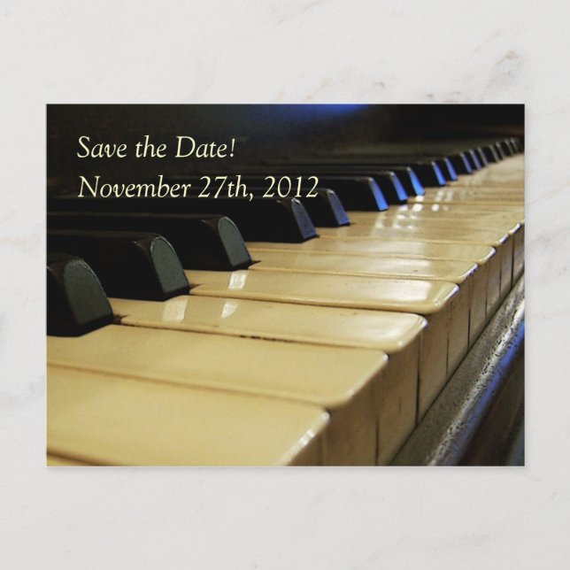 Postale Faire-part Concert ou considérant Enregistrer la date Carte p (Devant)