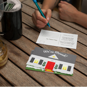 Postale Faire-part Facture de la maison Nouvelle adresse Carte postal