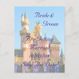 Postale Faire-part Fairy Tale Castle Enregistrer La Carte Date