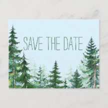 Mariage dans l'arbre du sapin Enregistrer la carte