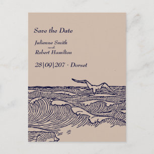 Postale Faire-part Mariage rustique chic Enregistrer la date Carte po