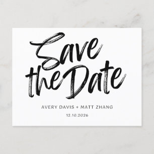 Postale Faire-part Minimalisme Enregistrer La Carte Date