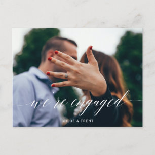 Postale Faire-part Nous sommes fiancés Carte de fiançailles Faire-par