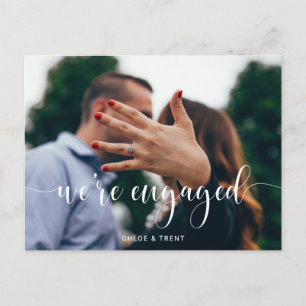 Postale Faire-part Nous sommes fiancés Carte de Remerciement de Fianç
