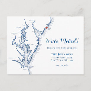 Postale Faire-part Nouvelle maison Atlantic City New Jersey Carte Mov