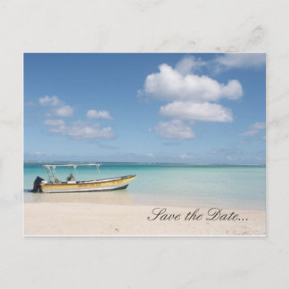 Postale Faire-part Paradis déserté - Enregistrer la carte Date Post