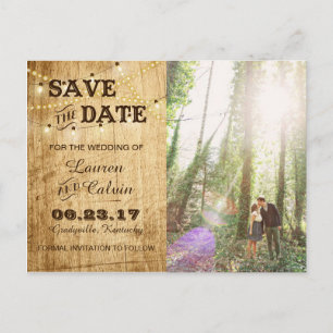Postale Faire-part Pays Enregistrer la carte de date pour votre Maria