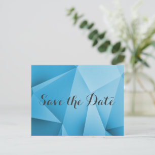 Postale Faire-part Sapphire Jewel Tones Enregistrer la date Carte pos
