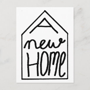 Postale Faire-part Traitement Nouvelle carte d'adresse