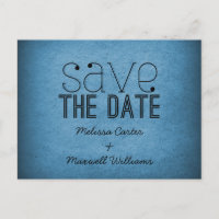 Trendy Grunge Enregistrer la date Carte postale, b