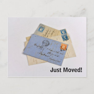 Postale Faire-part Vieux Déplacement de vieilles lettres Carte postal